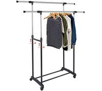 Philips Lighting BAKAJI Perchero de acero con ruedas telescópicas ajustable en altura y anchura (doble)