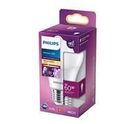 Philips Bombilla LED E27 sensor de movimiento día/noche mate 8 W (60 W)