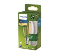 Philips - Bombilla LED tipo vela Philips Ultra Eficiente, Casquillo E14 2.3W - 485 Lúmens, Luz Blanca Cálida (2700k)
