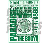 Philips Lighting Celtic FC Word - Póster de fútbol (tamaño A3, tamaño A3)