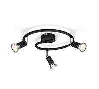 Philips Lighting Limbali Plate/Spiral Black 3x50w 230v