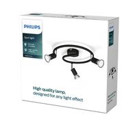 Philips lighting limbali plate/spiral black 3x50w 230v