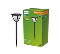 Philips Lighting - Luz para Iluminación Camino Vapora, alimentación solar, 1.5W, 2700K, negro, resistente a intemperie IP44