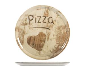 Philips Lighting SATURNIA Heart - Juego de 6 platos de pizza de porcelana, surtidos, 33 cm