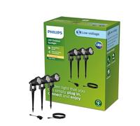 Philips Lighting Set de Luces Led Exterior, 4.5 W, Negro, Pack de 3