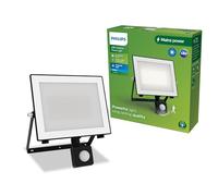 Philips Lois Foco de Exterior con sensor de movimiento, 50 W, 5000 K, Negro