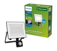 PHILIPS Lois Foco Reflector LED Exterior con Sensor Movimiento 2650lm Gris | 14W, 5000K, Ultraeficiente, Luz Blanca Diurna, Iluminación Potente, Revestimiento PowerShield, IP44, para Garajes y Porches