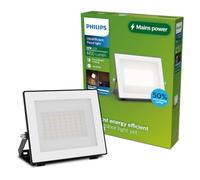 PHILIPS Lois Foco Reflector LED Exterior sin Sensor Movimiento 4450lm Gris | 24W, 3000K, Ultraeficiente, Luz Blanca Diurna, Iluminación Potente, Revestimiento PowerShield, IP65, para Garajes y Porches