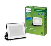 PHILIPS Lois Foco Reflector LED Exterior sin Sensor Movimiento 950lm Negro | 10W, 5000K, Ultraeficiente, Luz Blanca Diurna, Iluminación Potente, Revestimiento PowerShield, IP65, para Garajes y Porches