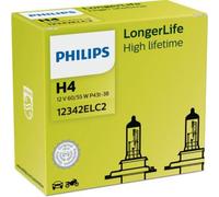 Philips LongerLife Dúo Pack H4 Halógeno 60/55W 12V Lámparas De Automóvil