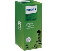 Philips Longlife EcoVision H11 Halógenas 55W 12V Lámparas De Automóvil