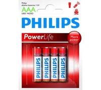 Philips lr034pb/05 - batterie alcaline aaa da 1,5 v, confezione da 4