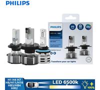 Philips-luces LED para coche, faros delanteros blancos brillantes, H1 H4 H7 H11 Ultinon Essential G2 H8 H16 HB3 HB4 HIR2 9005 9006 9012 6500K