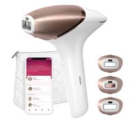 Philips Lumea serie 9000, dispositivo de depilación IPL, alternativa de depilación láser, tecnología SenseIQ, 3 accesorios para el cuerpo, la cara y zonas de precisión, con y sin cable, BRI955/00