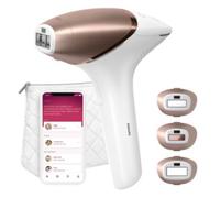 Philips Lumea serie 9000, dispositivo de depilación IPL, alternativa de depilación láser, tecnología SenseIQ, 3 accesorios para el cuerpo, la cara y zonas de precisión, con y sin cable, BRI955/00