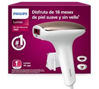 Philips Lumea serie 7000, dispositivo de depilación IPL, alternativa de depilación láser, con lápiz recortador compacto Satin, 2 accesorios para el cuerpo y la cara, modelo BRI921/00