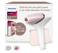 Philips Lumea serie 9900, dispositivo de depilación IPL, alternaternativa a la depilación láser, tecnología SenseIQ y SkinAI, 2 accesorios para cuerpo y rostro, BRI950/02.