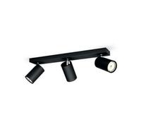 Philips Luminaires Faretto Kosipo, 3 Punti Luce, Attacco GU10, 10W, Nero