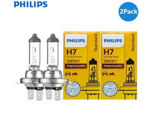 Philips-luz halógena Original para coche, lámparas estándar de haz Alto y Bajo, 2 piezas, H4, H7, H11, HB3, HB4 Vision, H1, H3, H8, H9, 9005, 9006, 3200K