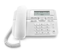 Philips M20W/00 Teléfono de Sobremesa con Cable, Pantalla LCD Grande 3,6 Pulgadas, Teclas Largas, Registro de 60 Llamadas, Modo de Energía de Reserva, Manos Libres, Color Blanco