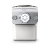 Philips Máquina para Hacer Pasta - Totalmente Automática, Pesaje Automático, 4 Moldes, Libro Recetas, Plateado/Blanco (HR2375/05)