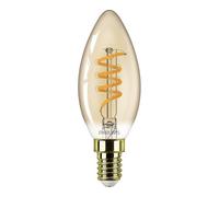 Philips MAS VLE LEDCandleD2.5-15WE14 B35GOLDSP G, 136lm, 1800K (31603400)