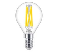 Philips Master LED E14 filamento esférico claro 3,4 W 470 lm - 922-927 Dim aWarm | Mejor reproducción cromática - Regulable - Reemplazo de 40 W
