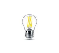 Philips Master LED E27 - Bombilla LED transparente regulable con filamento de pelota de golf, intensidad tenue a cálida, 2200 K a 2700 K, CRI 90+ mejor reproducción cromática, reemplazo incandescente
