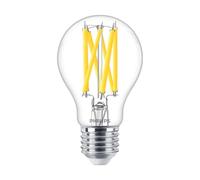 Philips Master LED E27 Pera Filamento Claro 10,5 W 1521lm - 922-927 Dim To Warm | Mejor reproducción cromática - Regulable - Equivalente 100 W