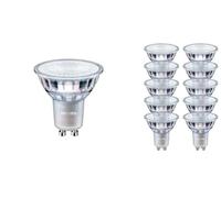 Philips Master Value GU10 707975 - Menta de LED (equivalente a 3000 K, luz blanca cálida, 25.000 horas, 10 x 707975)