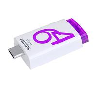 Philips Click Edition USB-C Stick USB 3.2 Gen 1 USB Flash Drive 64 GB para PC, portátil, Smartphone, Tableta con Puerto USB-C, Velocidad de Lectura de hasta 120 MB/s, 64 GB