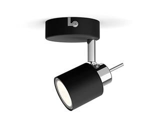 PHILIPS Meranti Foco de superficie GU10 Negro 1x