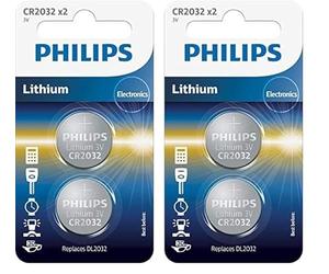 Philips Minicells Pila CR2032P2/01B - Pilas (Single-Use Battery, CR2032, Litio, 3 V, 2 Pieza(s), 210 mAh) (Paquete de 2)