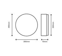Philips Moire plafón LED redondo 4.000 K blanco