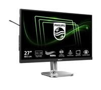 PHILIPS Monitor 27B2G5200 FHD de 27 Pulgadas, 100 Hz, Panel IPS, 4 ms GtG, sincronización adaptativa, Ajuste de Altura, Altavoces (1920 x 1080 HDMI 1 x 1.4, DP 1.4, USB HUB), Gris Oscuro