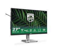 Philips 27B2G5500 - Monitor Full HD de 27 Pulgadas, Ajustable en Altura, Altavoces, Adaptive Sync (2560x1440, 75 Hz, 2X HDMI 1.4, 1x DisplayPort 1.2, USB Hub) Oscuro/Gris