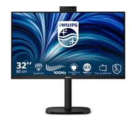 Philips Monitor 31.5" 2560x1440 Quad HD 100Hz IPS con USB-C 90W, Cámara y Altavoces - Modelo 32B2U3601H/00