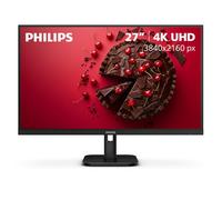 PHILIPS Monitor IPS 4K UHD (3840 x 2160) de 27 Pulgadas, Altavoces Integrados, HDR 10, Modo LowBlue, sin Parpadeo, VESA, garantía de reemplazo anticipada de 4 años