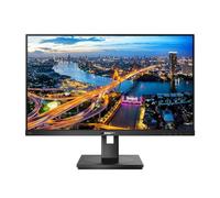 Philips Monitors Philips 245B1 - Monitor QHD de 24 Pulgadas, Altura Regulable (2560 x 1440, 75 Hz, DVI, HDMI, DisplayPort, USB Hub), Color Negro