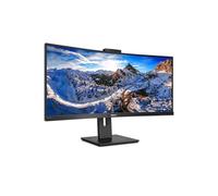 Philips Monitors USB-C 346P1CRH/00-34, Curved 1500R, WQHD, 100Hz, VA, HDR 400, Altavoces, Webcam, 3440x1440, 300cd/m, HDMI 1x2.0, Displayport, 1xUSB-C/1xUSB-B/4xUSB 3.2, Negro