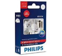 Philips 12898RX2 Ultinon ROJO Intenso LED P21W 12V Luz de freno bulbs Twin