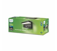 Philips myGarden 1648493P0 - Lámpara de pared con sensor de movimiento LED de 9 W, IP44, 2700 Kelvin