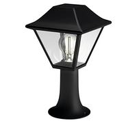 Philips myGarden Alpenglow - Poste de luz, iluminación exterior, bombilla no incluida, casquillo E27, aluminio, color negro