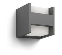 Philips myGarden Arbour - Aplique, iluminación exterior, LED, 4,5 W, aluminio, luz blanca cálida, IP44, color antracita
