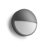 Philips myGarden Capricorn - Aplique, iluminación exterior, 6 W, corriente alterna, LED, aluminio, diseño moderno, blanco cálido, color antracita