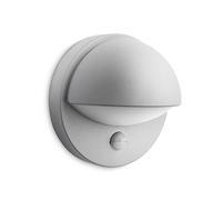 Philips myGarden June - Lámpara de pared para exteriores con sensor de movimiento, bombilla de 42 W no incluida, color gris