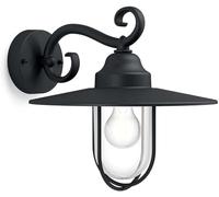 Philips Lighting 1627030PN Aplique de exterior, Casquillo E27, 60 W, Aluminio, Color Negro, 35.50 x 30.00 x 30.30 cm