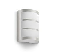 Philips myGarden Python - Aplique de pared, iluminación exterior, acero inoxidable, 1 x 6 W, 230 V, color gris