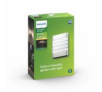 Philips myGarden Raccoon - Aplique, iluminación exterior, sin sensor de movimiento, LED, luz blanca cálida, IP44, color gris