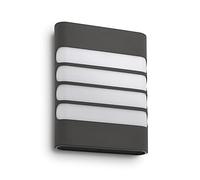 Philips myGarden Raccoon - Aplique, iluminación exterior, sin sensor de movimiento, LED, luz blanca cálida, IP44, color antracita